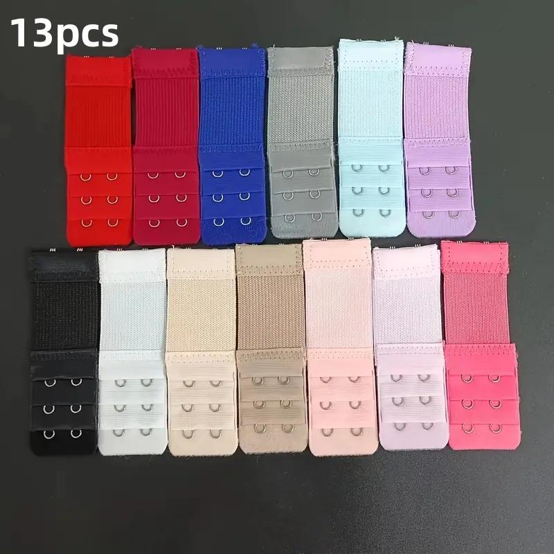 2 Hooks Bra Strap Extender (13pcs), Comfortable Adjustable Bra Band Buckle, Women's Lingerie & Underwear Accessories