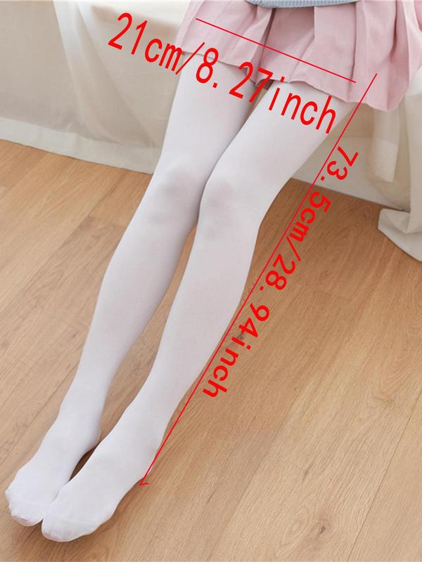 Women's 1 Pair Solid High Waist Tights, Casual Comfy Breathable Slim Pantyhose for Daily Wear, Ladies Stockings for Spring & Summer