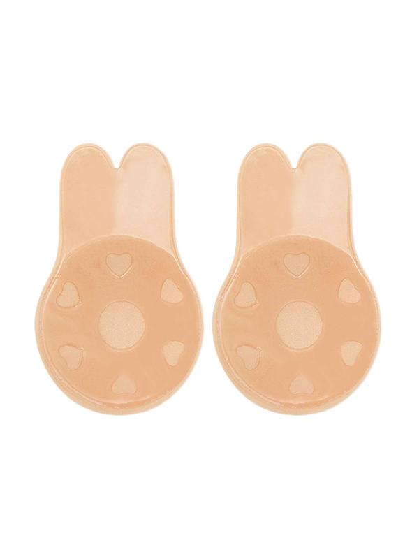 1 Pair Cute Rabbit Ear Shaped Self-adhesive Breast Lift Tape, Invisible Breathable Anti-sagging Nipple Cover, Women's Lingerie Accessories for Daily Wear