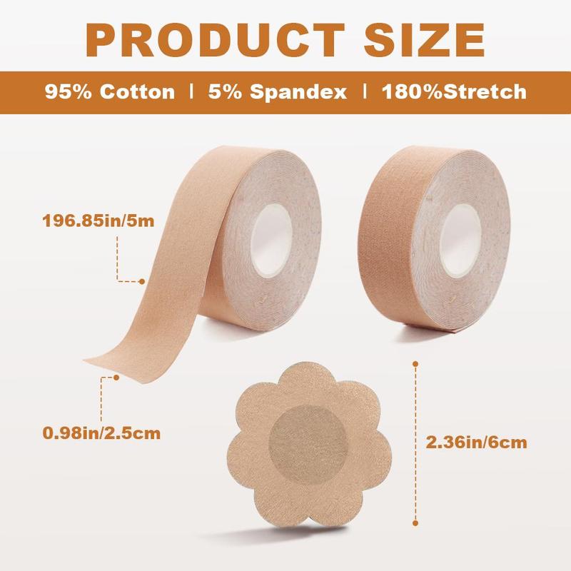 Breast Lift Tape, 1 Set Self Adhesive Breast Lift Tape & Chest Sticker, Breast Lift Tape for Women, Sports Tape for Women, Sports & Outdoor Accessories