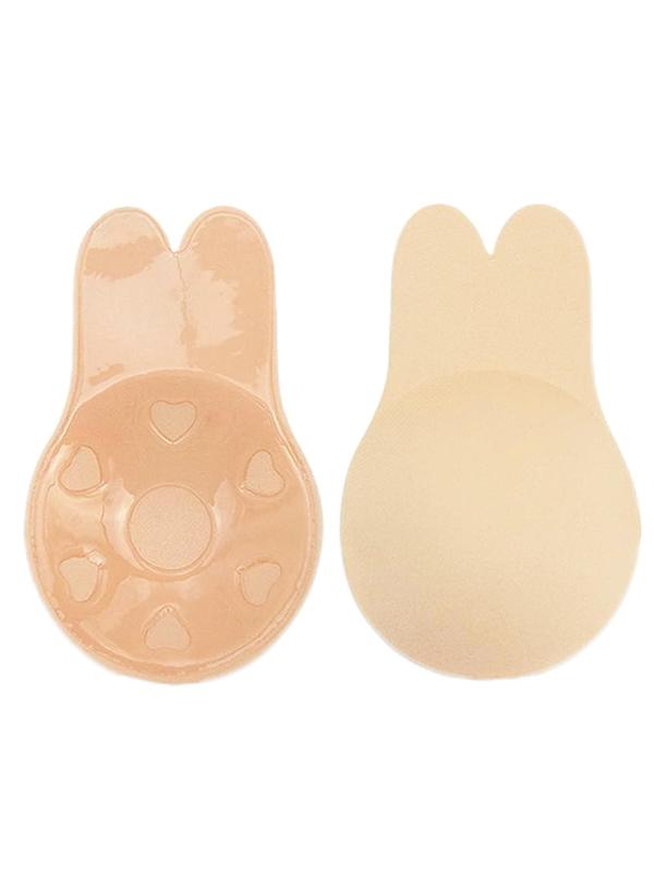 1 Pair Cute Rabbit Ear Shaped Self-adhesive Breast Lift Tape, Invisible Breathable Anti-sagging Nipple Cover, Women's Lingerie Accessories for Daily Wear