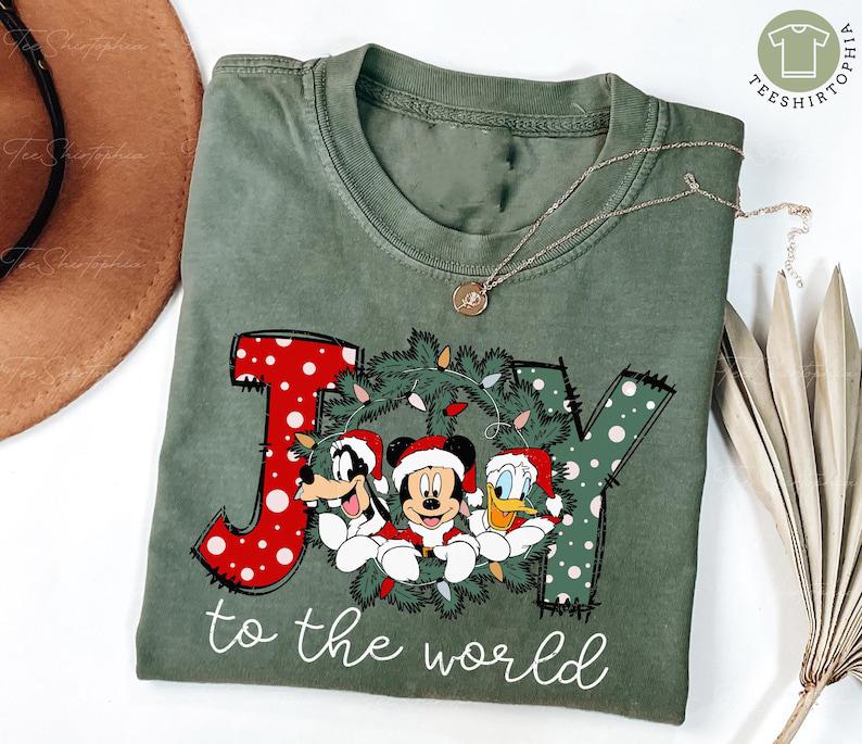 Joy To The World Shirt, Dney Christmas Family Shirt, Dneyland Christmas Shirt,Mkey Christmas Shirt,Holiday Trip