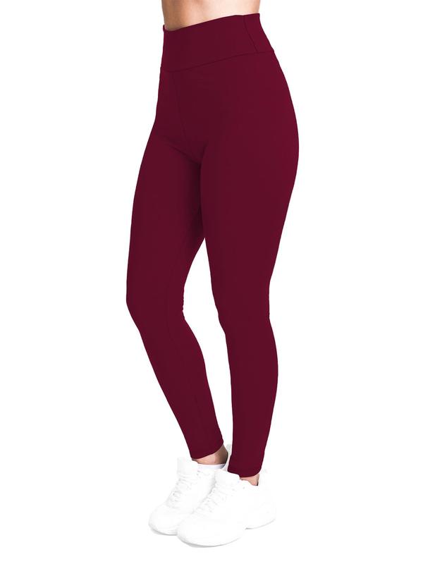 Women's Solid Color High Waist Leggings, Casual Comfy Skinny Pants for Daily Wear, Ladies Bottoms for All Seasons