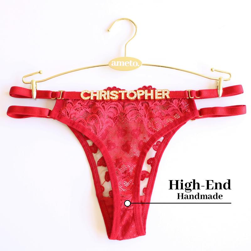 Custom Underwear for Women • Name Thong • Custom Thong With Name • Personalized Panties