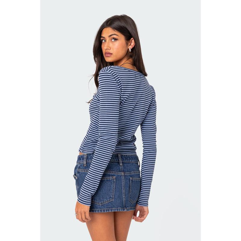 Jocelyn Striped Top