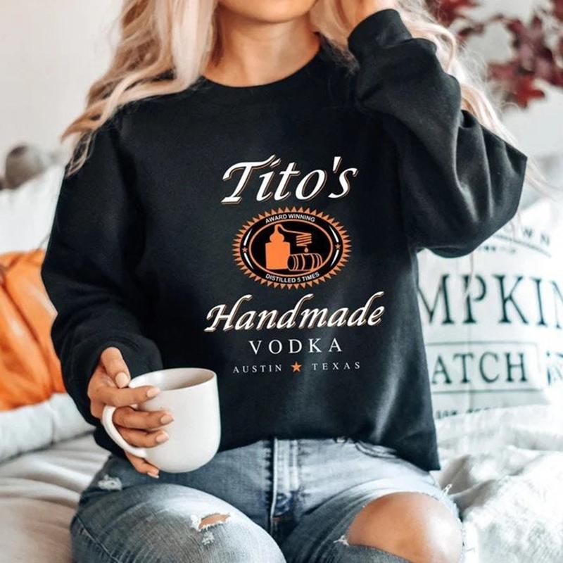 Tito's Crewneck, Premium Tito's Handmade Vodka Sweatshirt For Women