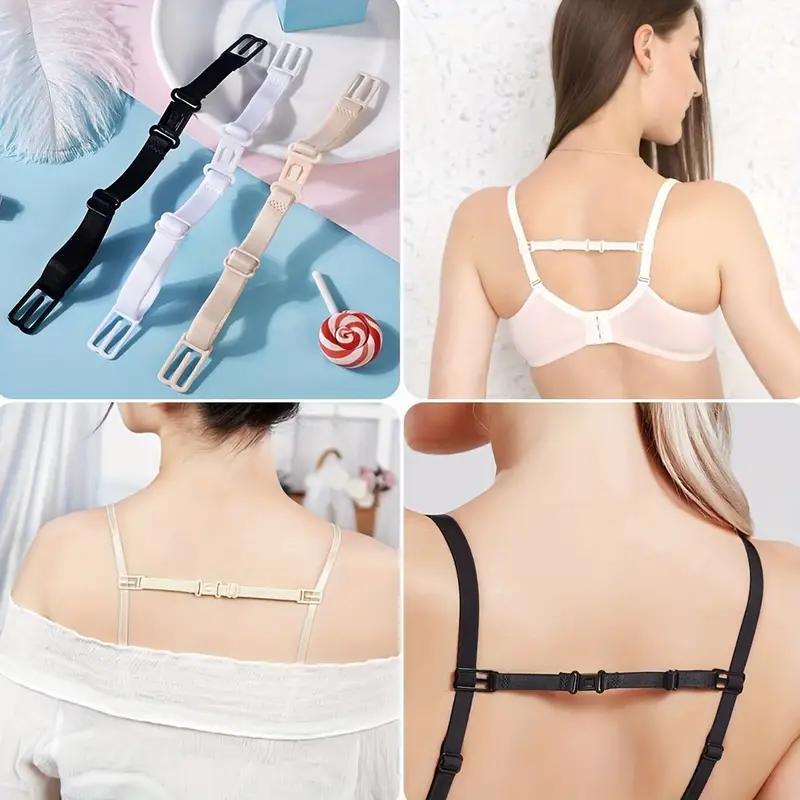 Elastic Bra Extender, 12pcs set Adjustable Non-slip Strap, Hook-and-eye Closure, Underwear Accessories Set, Sewing Accessories for Women