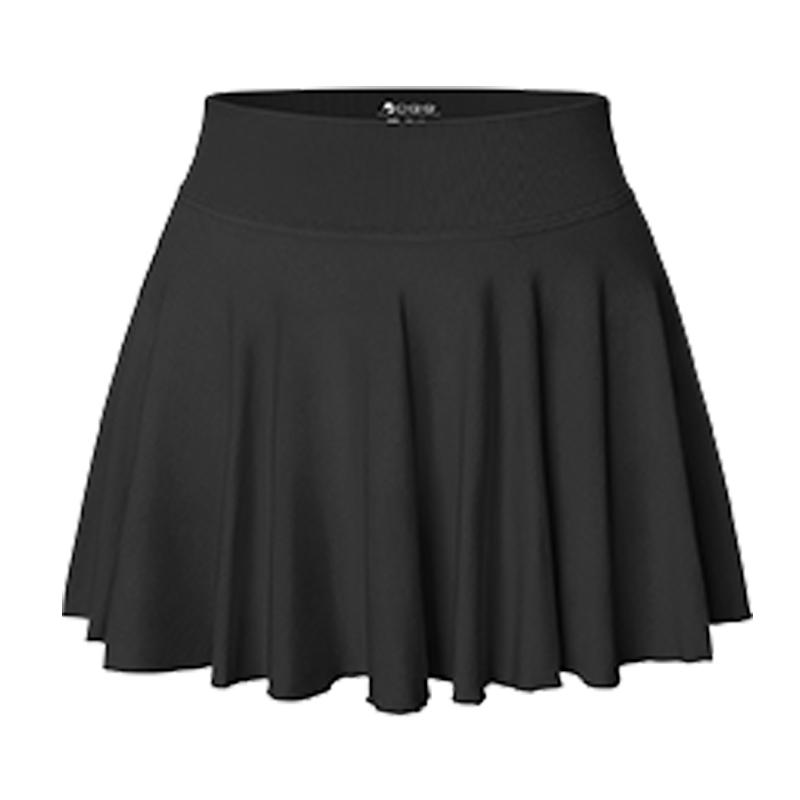 OQQ Women 1 Piece Skirt 1 in 1 Flowy Basic Versatile Stretchy Flared Casual Mini Skirt Women's Floral