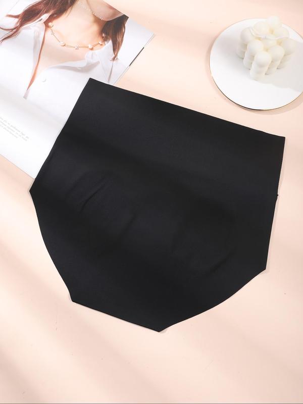 Women's Solid High Waist Knicker, Soft Comfy Breathable Panty for Daily Wear,  Underwear for Women, Underwear for All Seasons