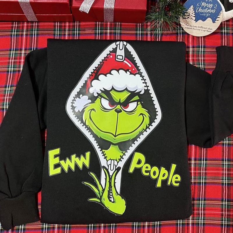 Eww People Grinchmas Christmas Sweatshirt T-Shirt, Funny Christmas Tee, Family Match Movie Shirt, Best Christmas Gift Ideas, Gift For Him, Gift For Her