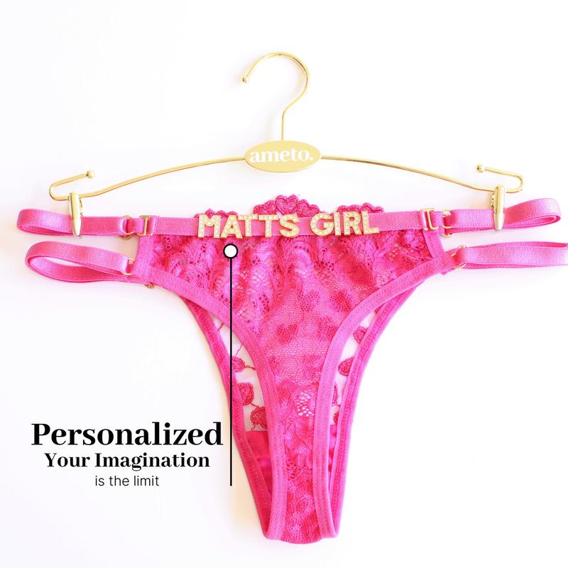 Custom Underwear for Women • Name Thong • Custom Thong With Name • Personalized Panties