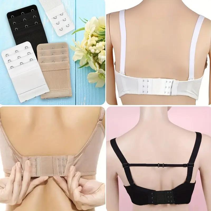 Elastic Bra Extender, 12pcs set Adjustable Non-slip Strap, Hook-and-eye Closure, Underwear Accessories Set, Sewing Accessories for Women