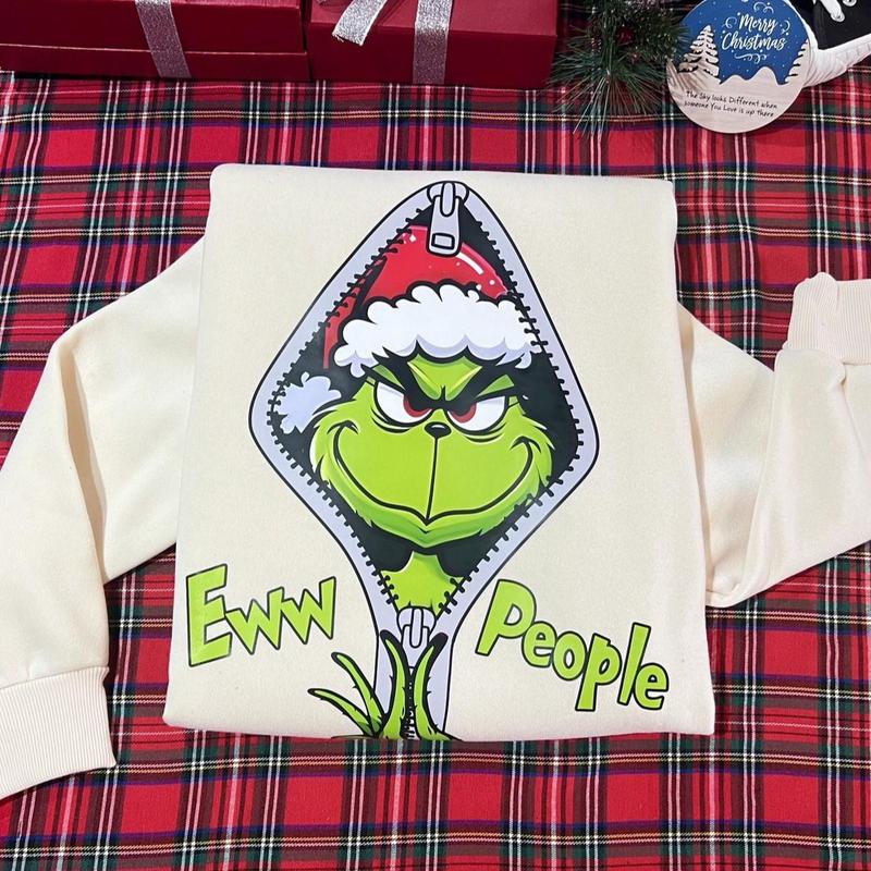 Eww People Grinchmas Christmas Sweatshirt T-Shirt, Funny Christmas Tee, Family Match Movie Shirt, Best Christmas Gift Ideas, Gift For Him, Gift For Her