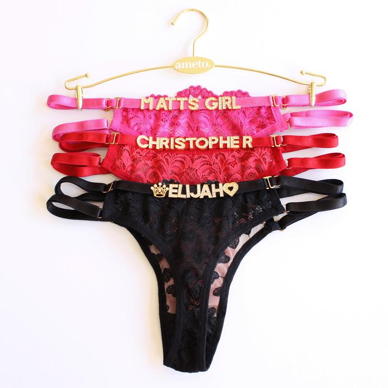 Custom Underwear for Women • Name Thong • Custom Thong With Name • Personalized Panties