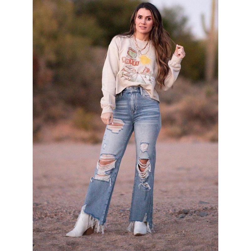 Let’s Go Vintage Cropped Jeans