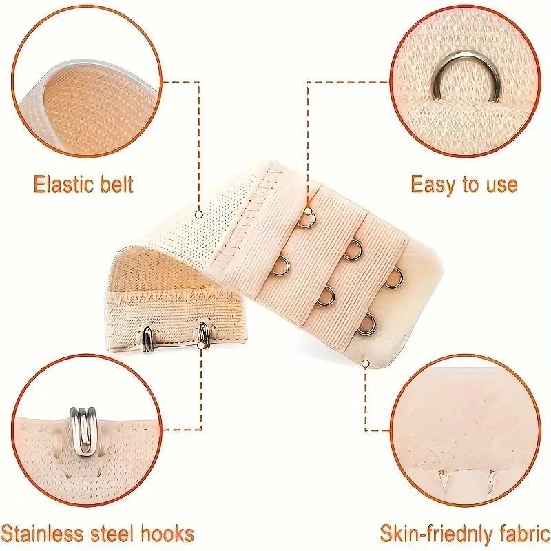 Elastic Bra Extender, 12pcs set Adjustable Non-slip Strap, Hook-and-eye Closure, Underwear Accessories Set, Sewing Accessories for Women