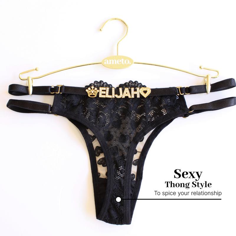 Custom Underwear for Women • Name Thong • Custom Thong With Name • Personalized Panties