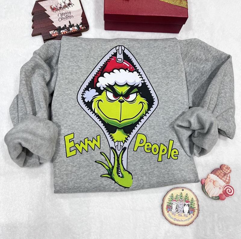 Eww People Grinchmas Christmas Sweatshirt T-Shirt, Funny Christmas Tee, Family Match Movie Shirt, Best Christmas Gift Ideas, Gift For Him, Gift For Her