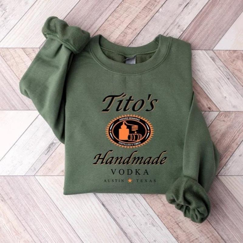 Tito's Crewneck, Premium Tito's Handmade Vodka Sweatshirt For Women