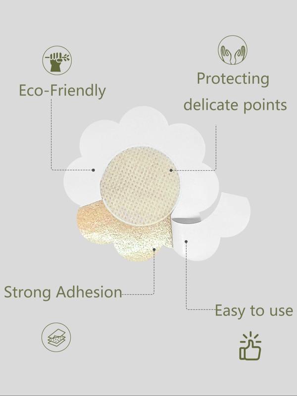 Women's Disposable Flower Shaped Nipple Cover, Breathable Invisible Chest Stickers, Women's Lingerie Accessories for Daily Use