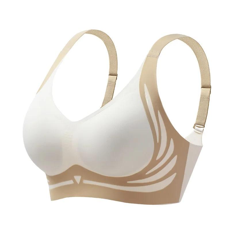 Lifting Anti-Sagging Wireless Push-up Bra Armpit Fat Control Anti-Slipping U Shaped Back Soft