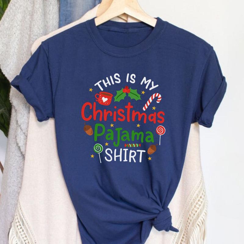 Christmas Shirt, This Is My Christmas Pajama Shirt, Family Christmas 2024 T-shirt, Matching Shirt