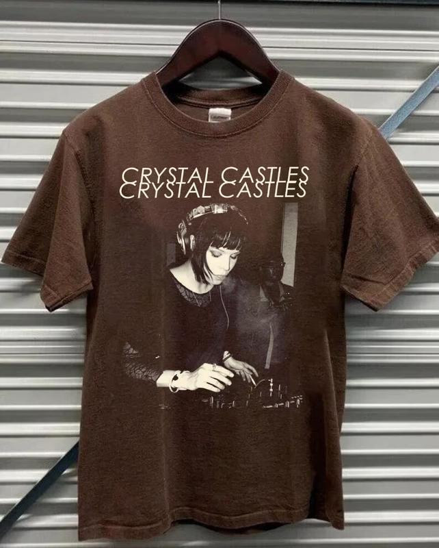 Crystal Castles Music Tour Shirt, 90s Crystal Castles Music Band Tee, Castles Alice Glass & Ethan Kath Tee, Doe Deer Song, Gift for Fans Cotton Fabric