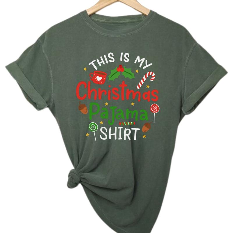 Christmas Shirt, This Is My Christmas Pajama Shirt, Family Christmas 2024 T-shirt, Matching Shirt