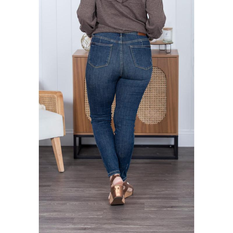 The Samantha Mid Rise Tummy Control Judy Blue Jeans