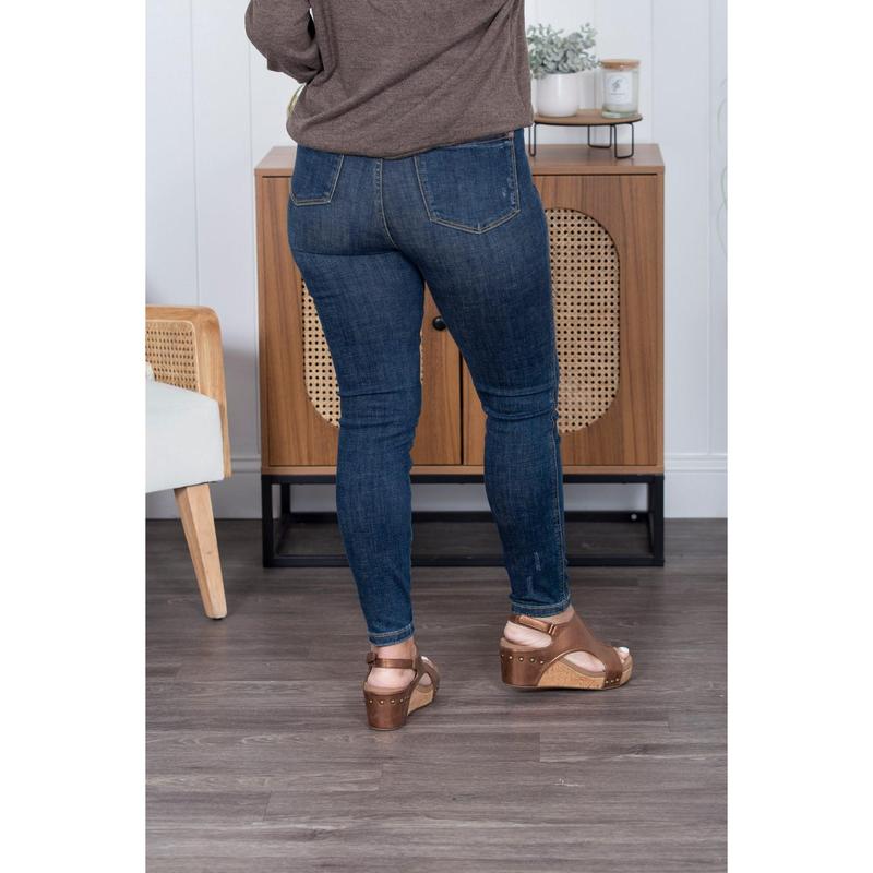 The Samantha Mid Rise Tummy Control Judy Blue Jeans