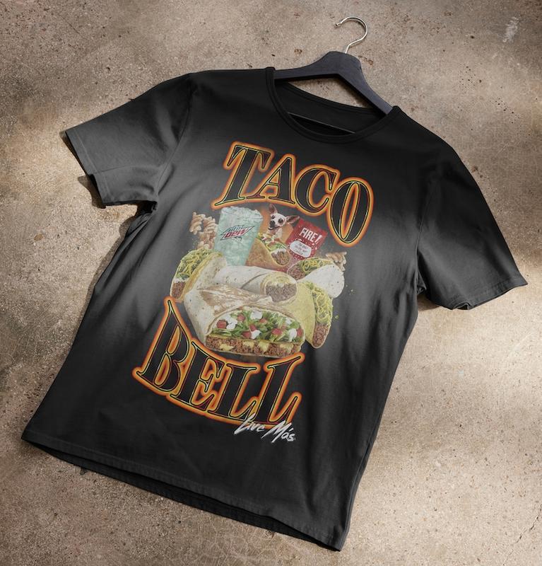 Taco Bell 90's Bootleg T-Shirt, Taco Bell 90's Bootleg Shirts, Taco Bell 90's Bootleg Cotton Tee, Vintage Taco Bell 90's Top Shirt, Graphic Taco Tees