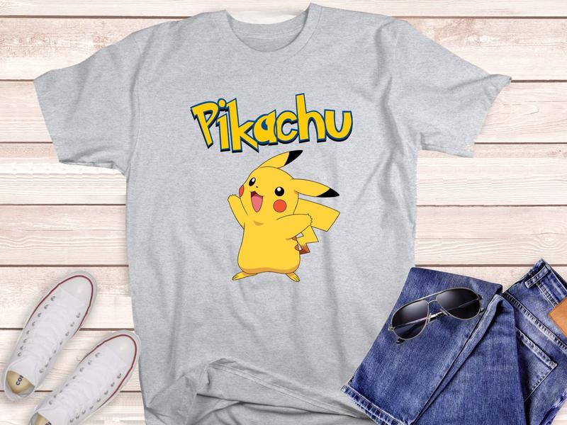 Detective Pikachu Shirt, Pokemon Shirt, Pikachu Family Matching T-shirts, Gift for Kids, Pokémon Matching Shirt