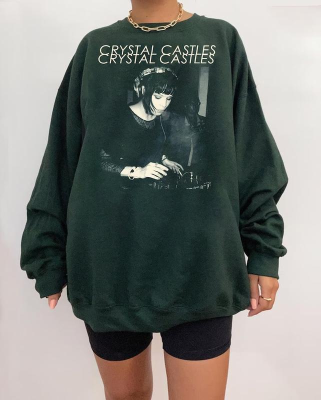 Crystal Castles Music Tour Shirt, 90s Crystal Castles Music Band Tee, Castles Alice Glass & Ethan Kath Tee, Doe Deer Song, Gift for Fans Cotton Fabric