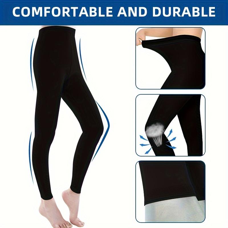 20-30mmHg Compression Support Tights, Opaque Footless Waist High Compression Stockings & Leggings for Women