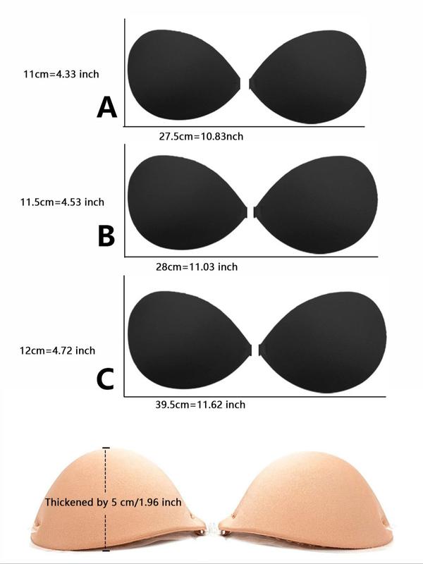 Women's Solid Push Up Nipple Cover, Thickened Invisible Bra for Women, Women's Lingerie Accessories for Wedding Party