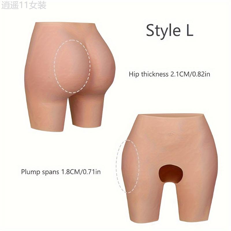 Silicone Butt Lifting Shapewear Pants for Women - Enhance Your Curves, Nude Color, Hand Washable Womenswear Fabric