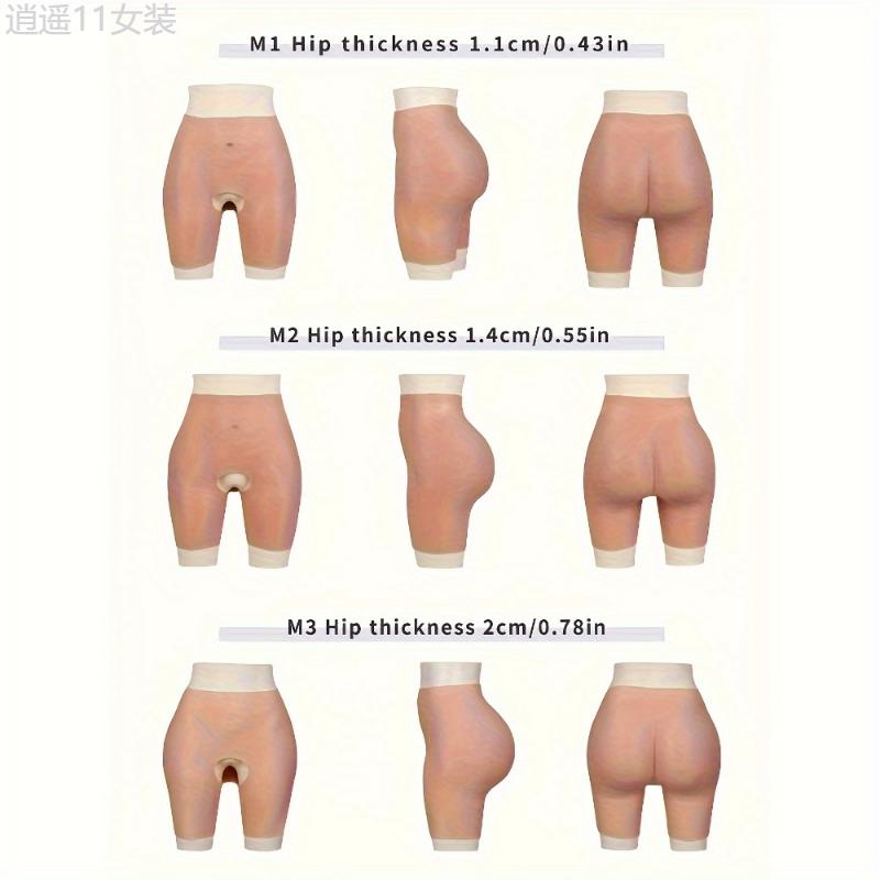 Silicone Butt Lifting Shapewear Pants for Women - Enhance Your Curves, Nude Color, Hand Washable Womenswear Fabric