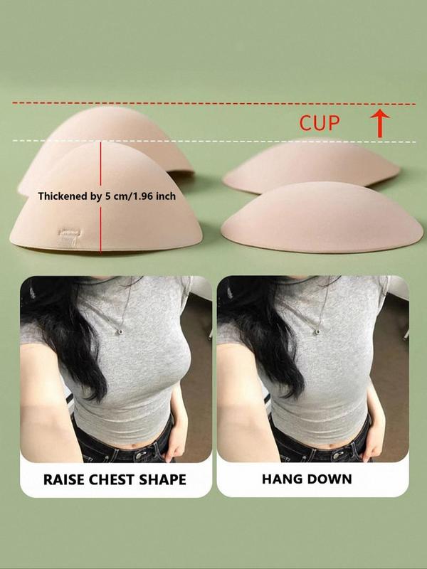 Women's Solid Push Up Nipple Cover, Thickened Invisible Bra for Women, Women's Lingerie Accessories for Wedding Party