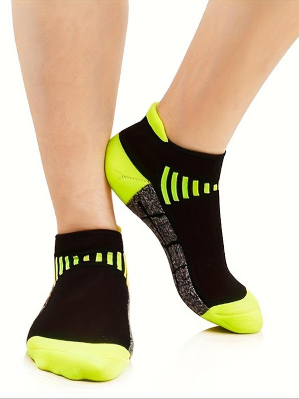 Women's Colorblock Ankle Socks, Casual Moisture Wicking Low Cut Socks, Soft Comfy Breathable Socks for All Seasons Daily Wear