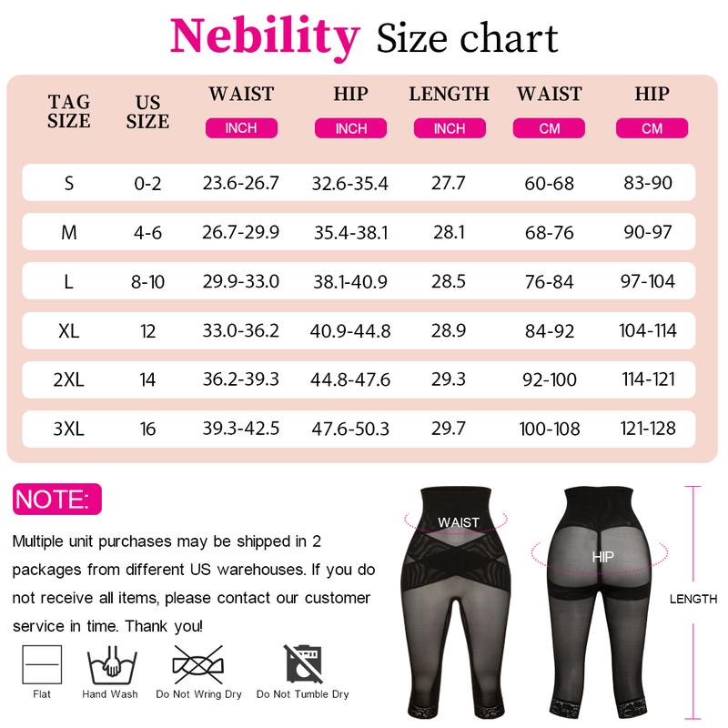 Nebility Women's Breathable Shapewear Shapewear Pants