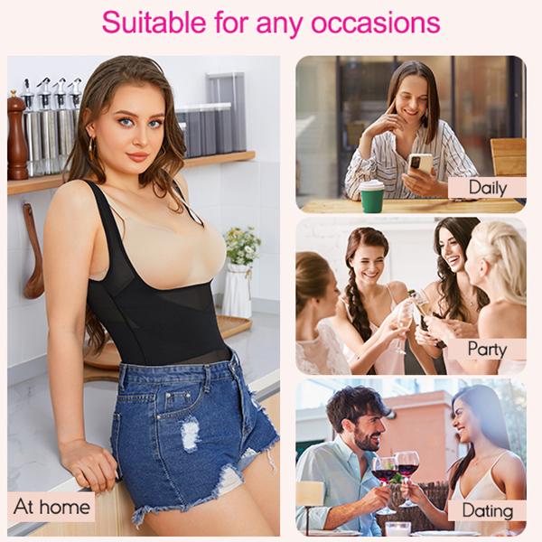 [Live Exclusive]Nebility Women's Bodysuit,Lady Shapewear for All Seasons Back To School