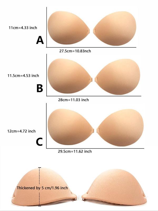 Women's Solid Push Up Nipple Cover, Thickened Invisible Bra for Women, Women's Lingerie Accessories for Wedding Party