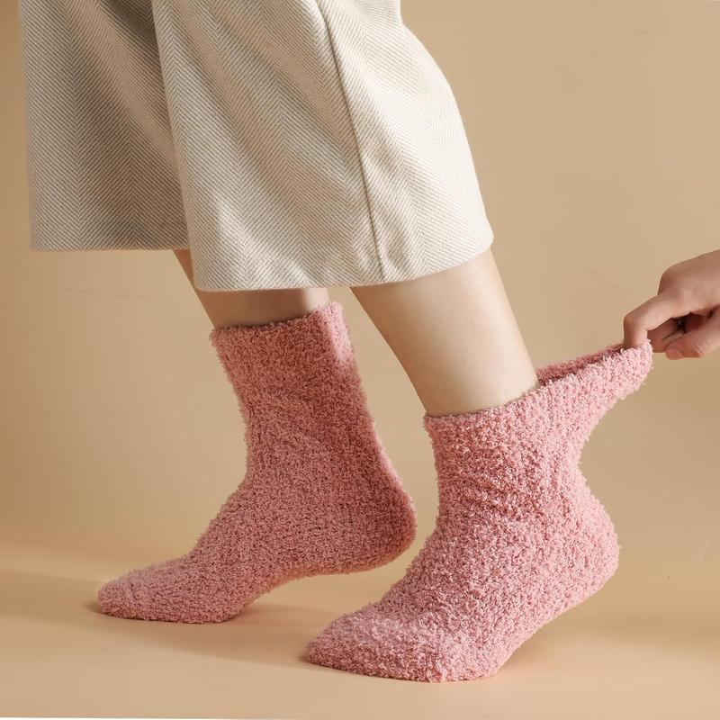 5 Pairs Fuzzy Socks for Women - Fluffy Socks Winter Warm Comfy Socks Women