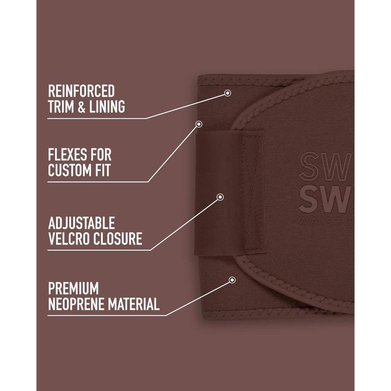 Sweet Sweat Toned Ab Trainer for Women and Men | Premium Waist Trainer Belt to 'Tone' your Stomach Area (Terra, X-Large)