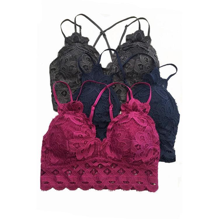 This is Love Lace Bralette - Magenta