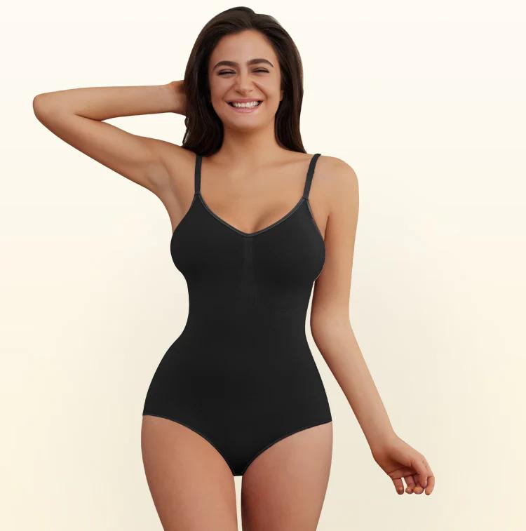 Falorda Women Bodysuit Seamless Wear Ribbed Sleeveless One Piece Jumpsuits Butt Lifter Thong Womenswear Tops Lady Comfort bodysuit