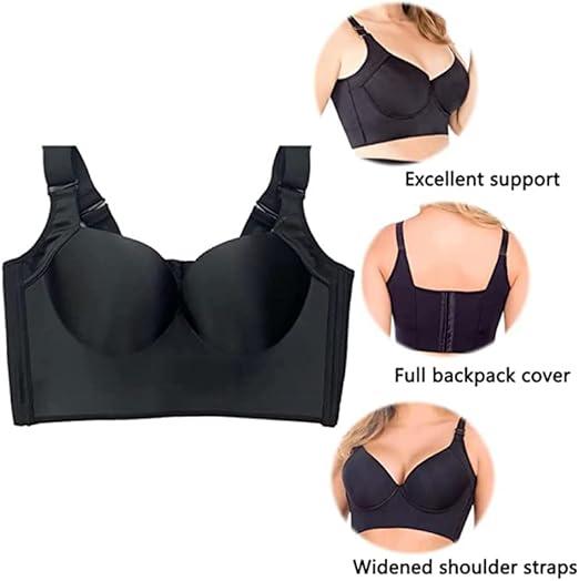 Women's everyday underwire bras, full coverage deep cup bras, hide back fat deep cup bras, lift bras