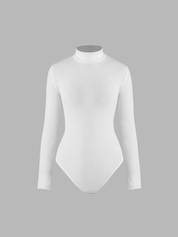 [8 colors, Size 0-26] Solid Turtleneck Bodysuit