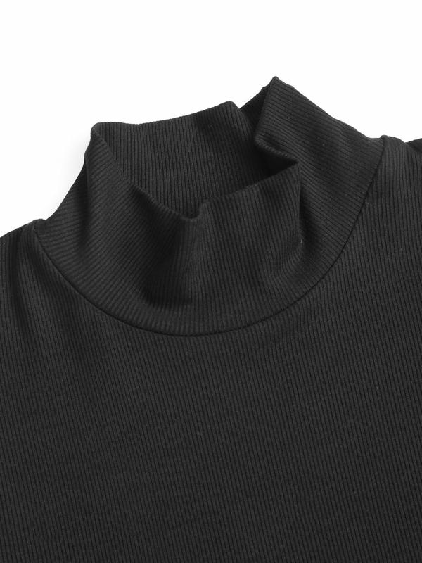 [8 colors, Size 0-26] Solid Turtleneck Bodysuit