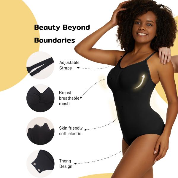 Falorda Women Bodysuit Seamless Wear Ribbed Sleeveless One Piece Jumpsuits Butt Lifter Thong Womenswear Tops Lady Comfort bodysuit